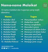 Lagu 10 Malaikat Allah Lirik